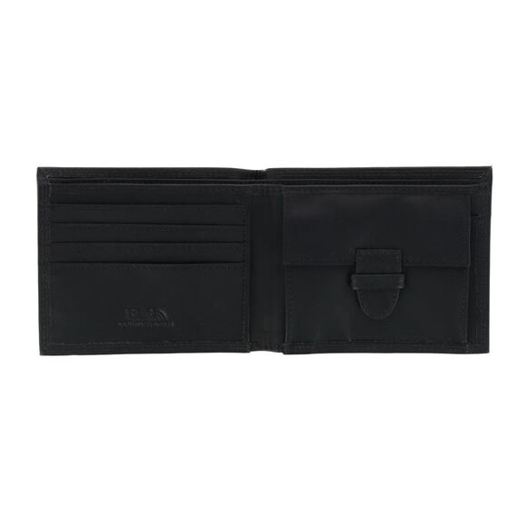 CTM Men's Pull Up Leather Bifold Wallet with Coin Pocket - Picture 2 of 5